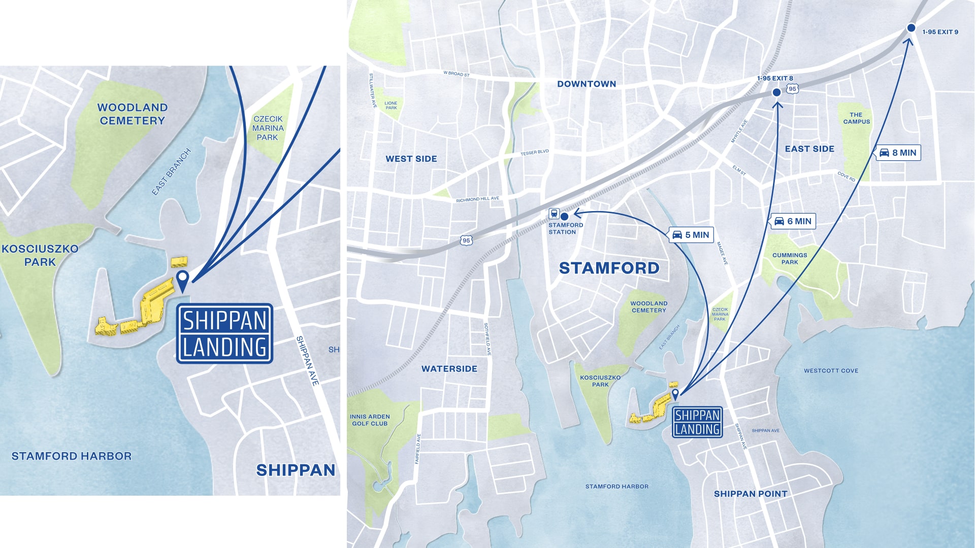 Shippan Landing • Commercial Real Estate Branding • Conway+